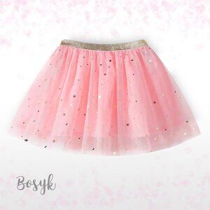 NEW - Fashion Sequin Start Deep Gold Tutu - Light Living Coral - Tutu Skirt